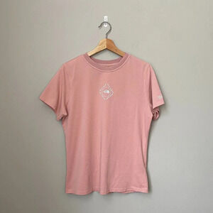 NWOT The North Face Womens Large Himalayan Bottle Short Sleeve Pink Logo T-Shirt